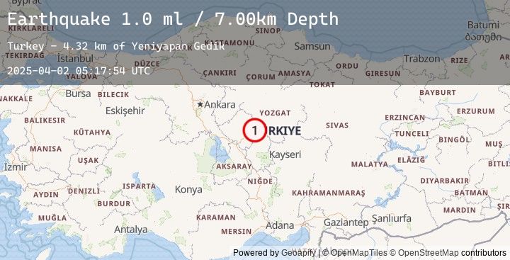 Map of CENTRAL TURKEY