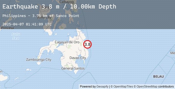 Map of MINDANAO, PHILIPPINES