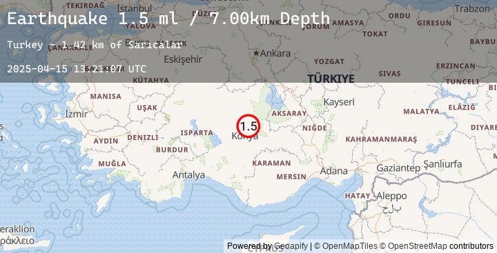 Map of CENTRAL TURKEY