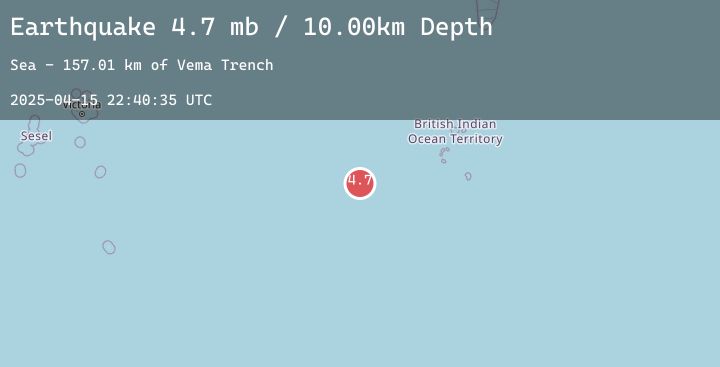 Map of MID-INDIAN RIDGE