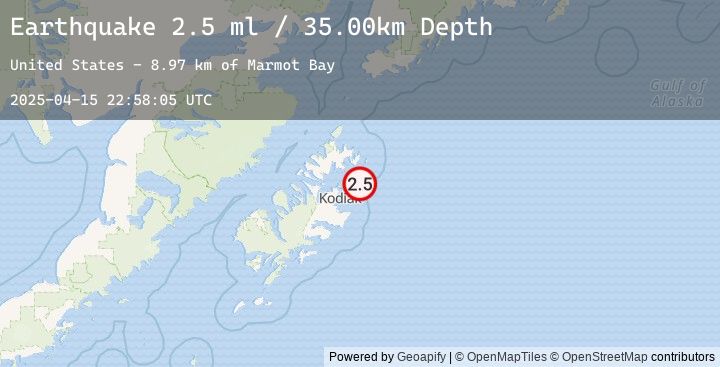 Map of KODIAK ISLAND REGION, ALASKA