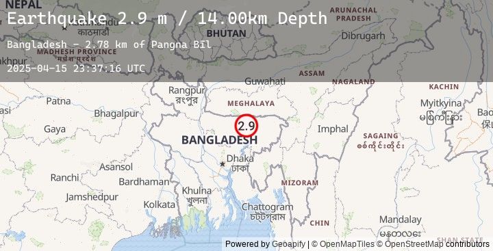 Map of INDIA-BANGLADESH BORDER REGION