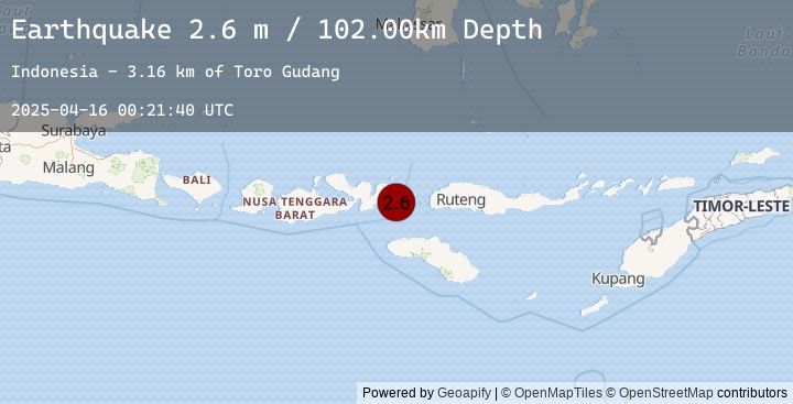 Map of FLORES REGION, INDONESIA