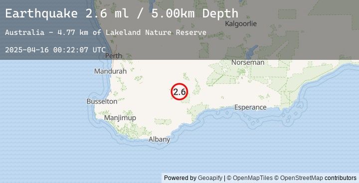 Map of WESTERN AUSTRALIA