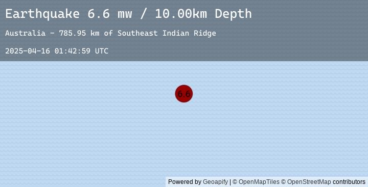 Map of SOUTHEAST INDIAN RIDGE