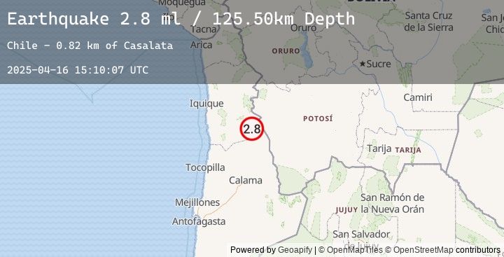 Map of ANTOFAGASTA, CHILE