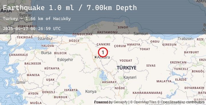 Map of CENTRAL TURKEY