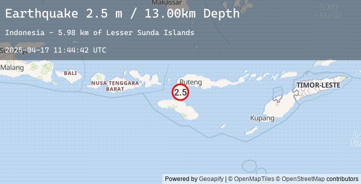 Map of SUMBA REGION, INDONESIA