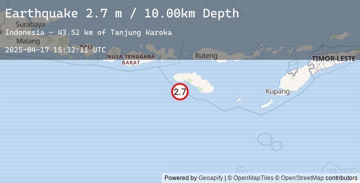 Map of SUMBA REGION, INDONESIA