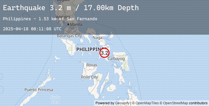 Map of MASBATE REGION, PHILIPPINES