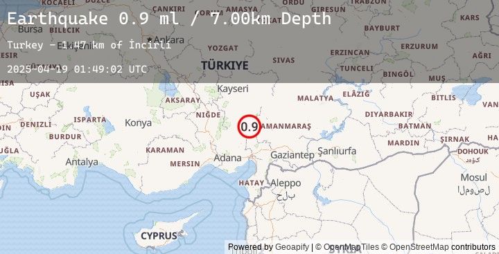 Map of CENTRAL TURKEY