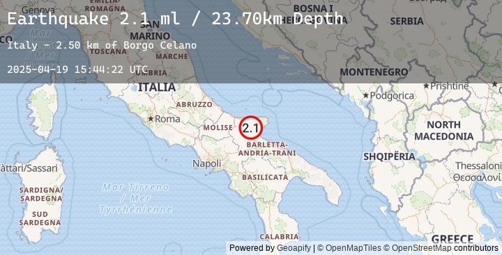 Map of SOUTHERN ITALY