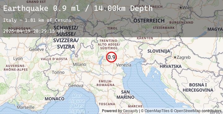 Map of NORTHERN ITALY