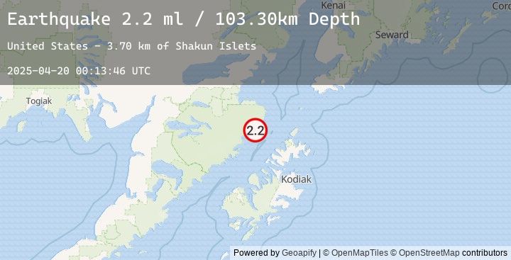 Map of KODIAK ISLAND REGION, ALASKA
