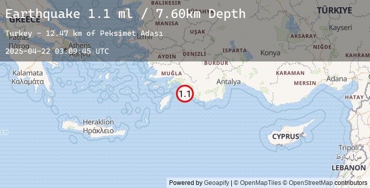Map of DODECANESE IS.-TURKEY BORDER REG