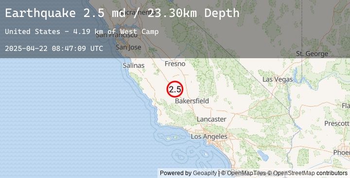 Map of CENTRAL CALIFORNIA