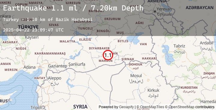Map of EASTERN TURKEY