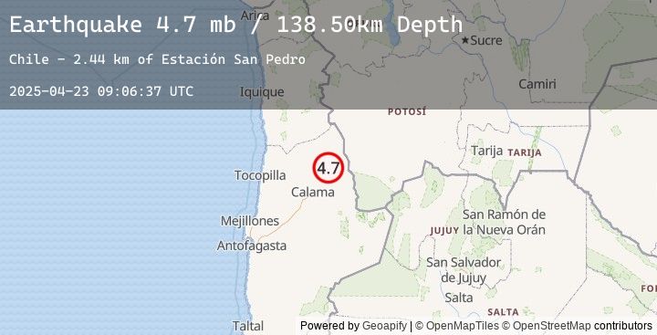 Map of ANTOFAGASTA, CHILE