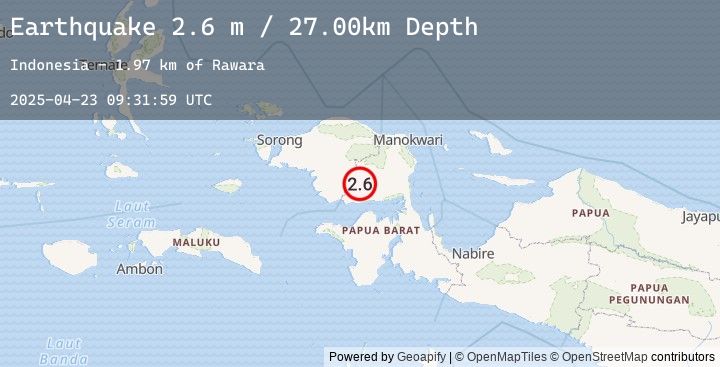 Map of PAPUA, INDONESIA