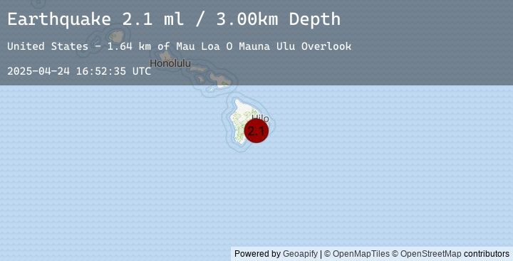 Map of ISLAND OF HAWAII, HAWAII