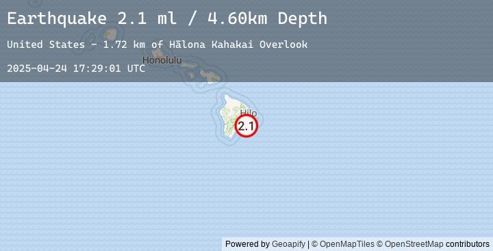 Map of ISLAND OF HAWAII, HAWAII