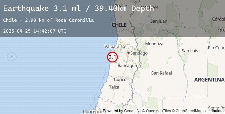 Map of OFFSHORE VALPARAISO, CHILE