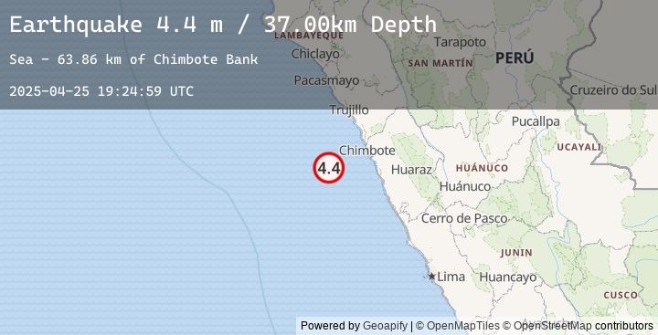 Map of OFF COAST OF NORTHERN PERU