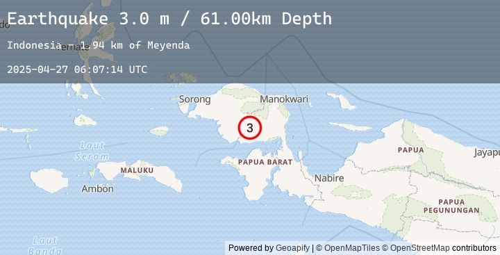 Map of PAPUA, INDONESIA