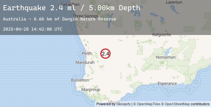 Map of WESTERN AUSTRALIA