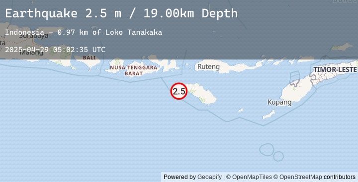 Map of SUMBA REGION, INDONESIA