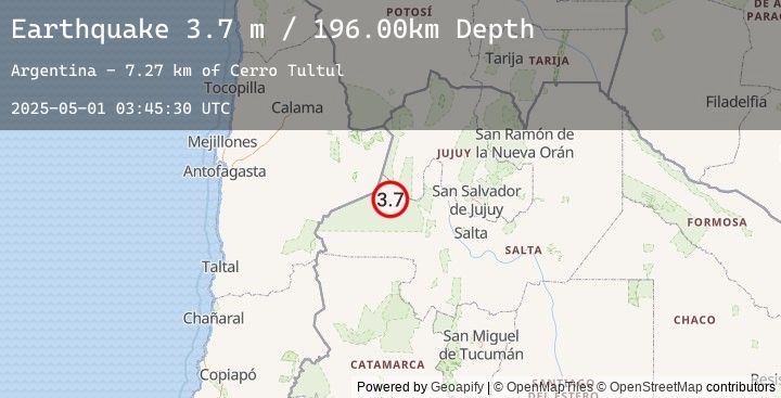 Map of SALTA, ARGENTINA