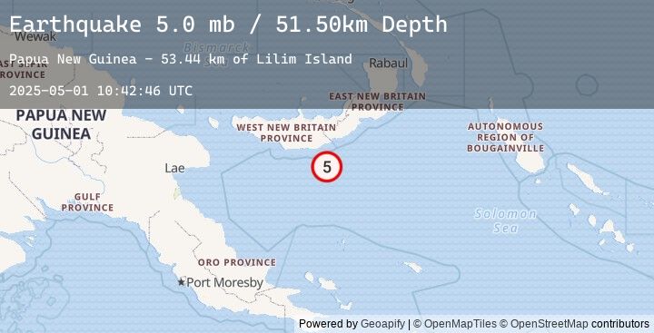 Map of NEW BRITAIN REGION, P.N.G.