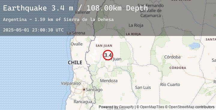 Map of SAN JUAN, ARGENTINA