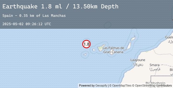 Map of CANARY ISLANDS, SPAIN REGION