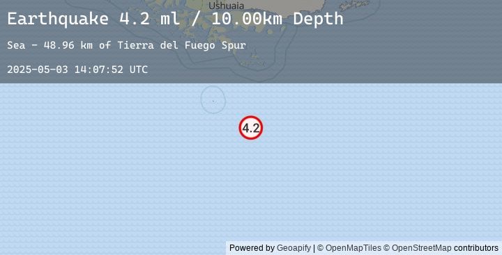 Map of DRAKE PASSAGE