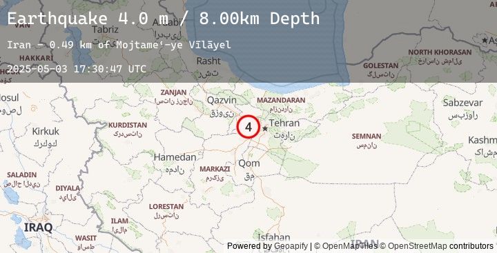Map of NORTHERN IRAN