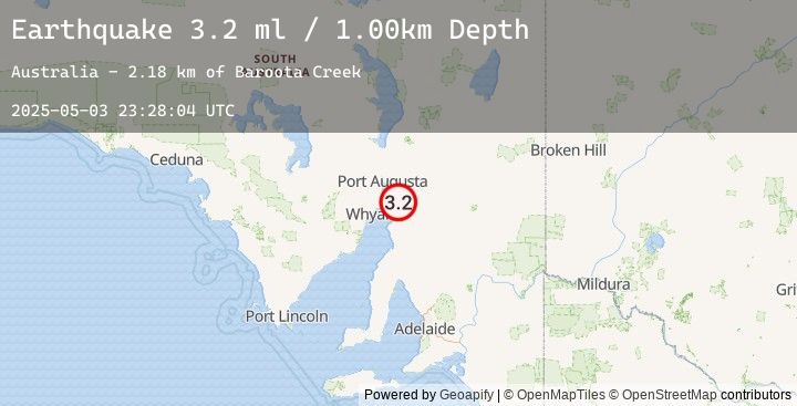 Map of NEAR COAST OF SOUTH AUSTRALIA