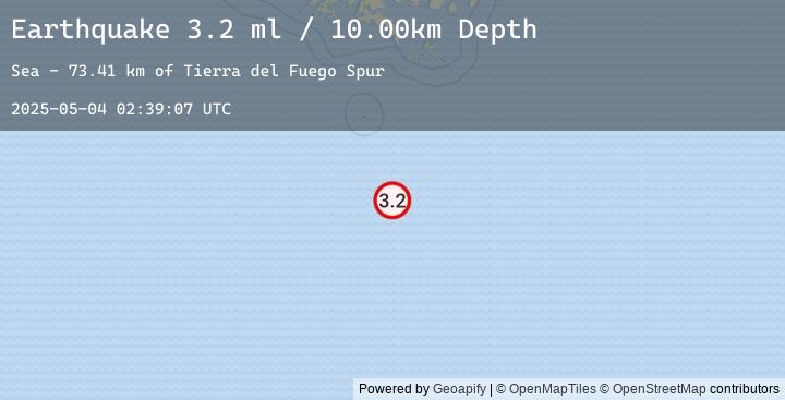 Map of DRAKE PASSAGE