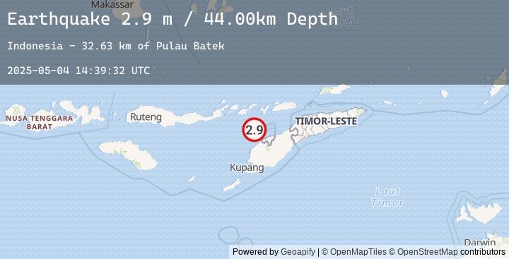 Map of TIMOR REGION, INDONESIA
