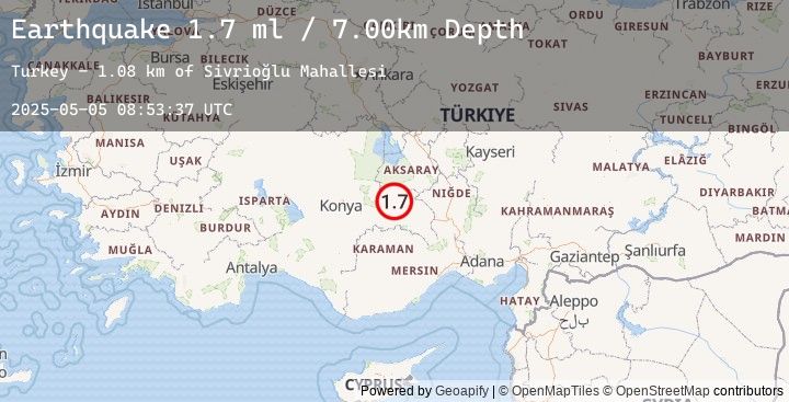 Map of CENTRAL TURKEY