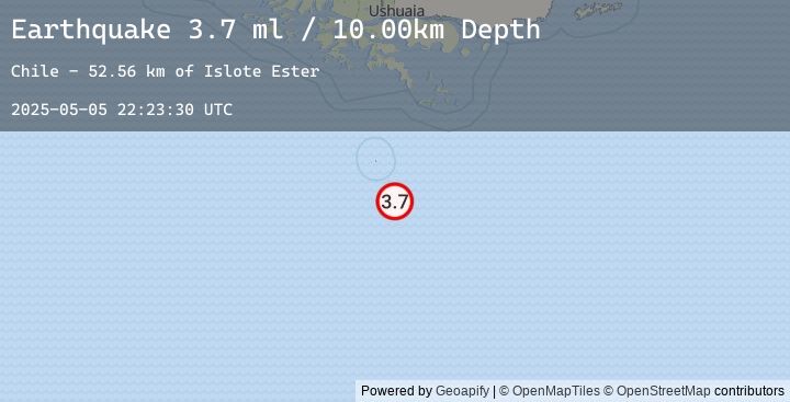 Map of DRAKE PASSAGE