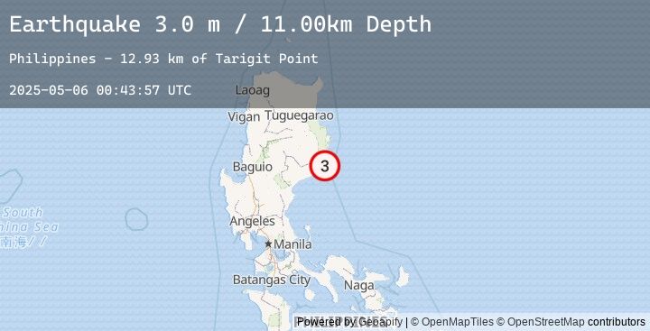 Map of LUZON, PHILIPPINES
