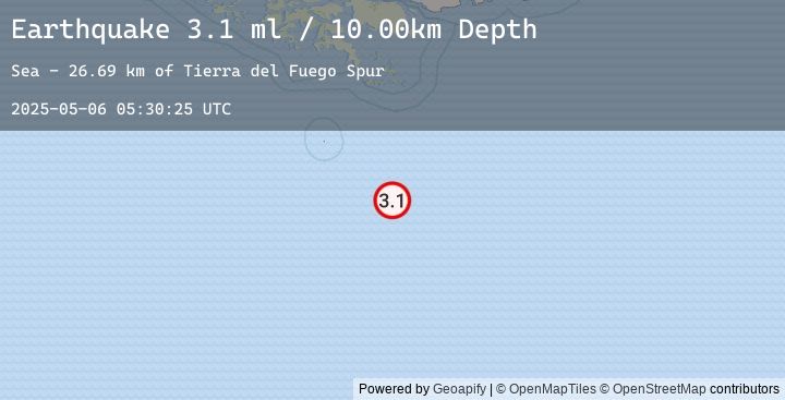Map of DRAKE PASSAGE