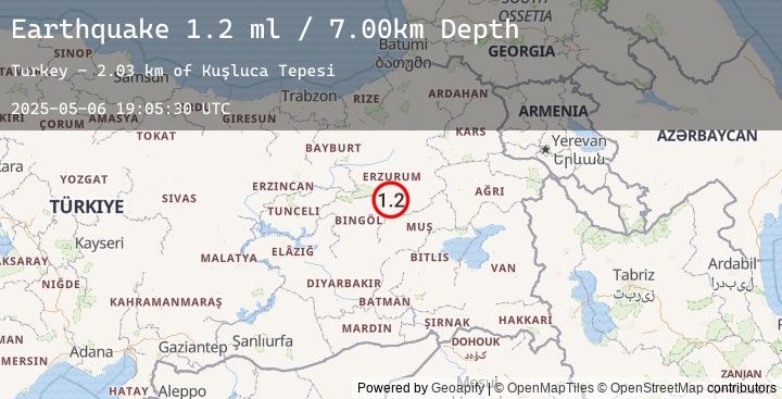 Map of EASTERN TURKEY