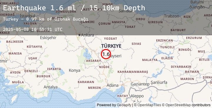 Map of CENTRAL TURKEY