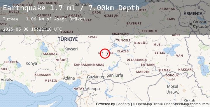 Map of EASTERN TURKEY