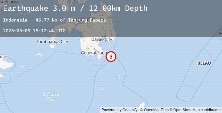 Map of MINDANAO, PHILIPPINES
