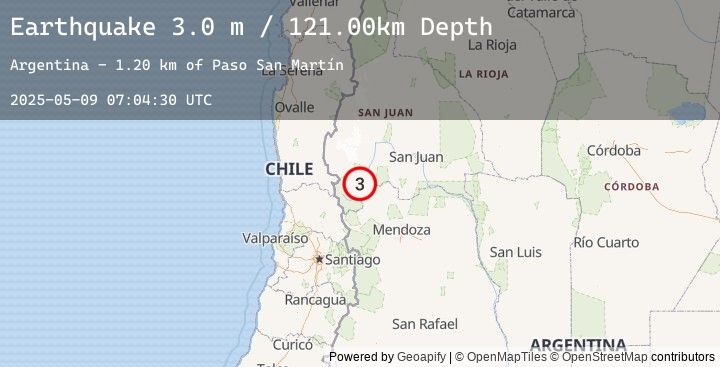 Map of SAN JUAN, ARGENTINA