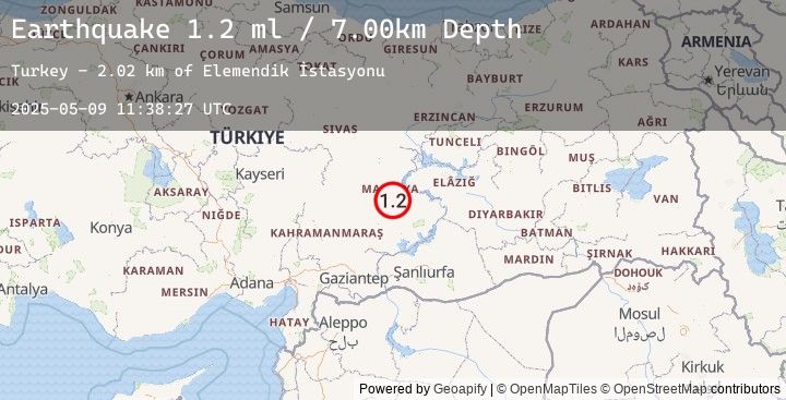 Map of EASTERN TURKEY