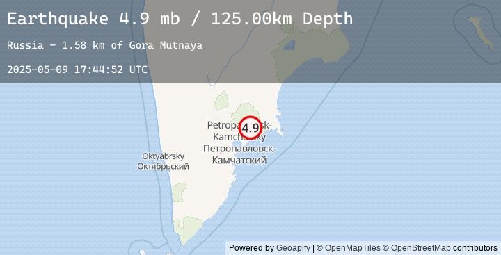 Map of NEAR EAST COAST OF KAMCHATKA